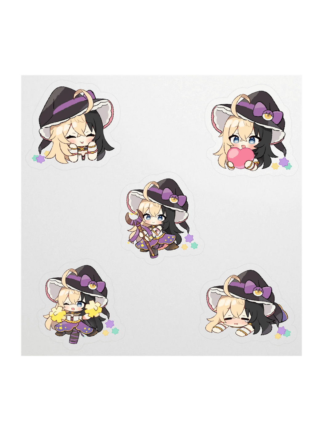 Spelly Chibi Sticker Set