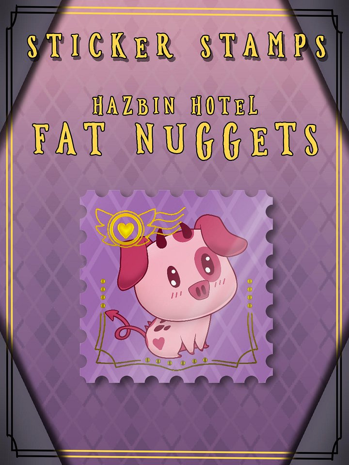 Hazbin Hotel - Fat Nuggets Sticker Stamp