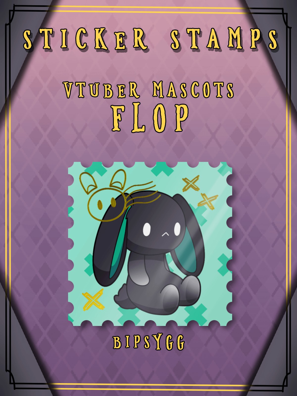 Vtuber Mascots - Flop Sticker Stamp