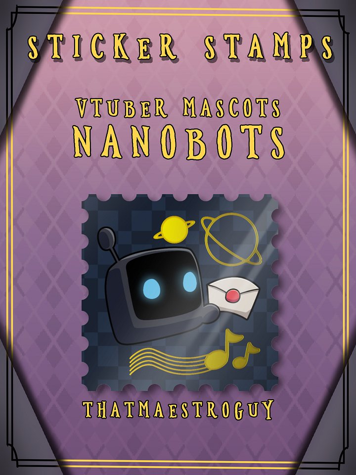 Vtuber Mascots - Nanobot Sticker Stamp
