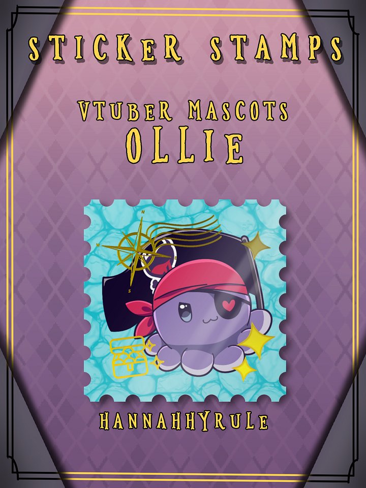 Vtuber Mascots - Ollie Sticker Stamp